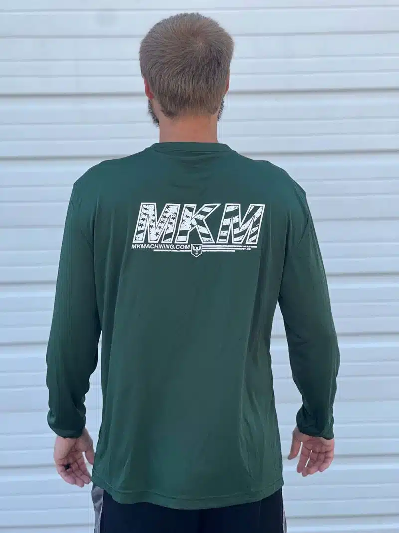 Green Long Sleeve Back